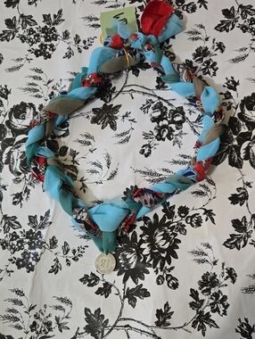 Colorful Braided Tie Necklace Wpr1